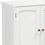 Jaela 23 1/2"W 2-Door White Wood Bathroom Storage Cabinet