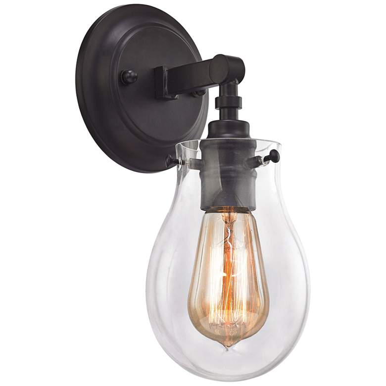 Image 1 Jaelyn 12" High Oil Rubbed Bronze 1-Light Wall Sconce