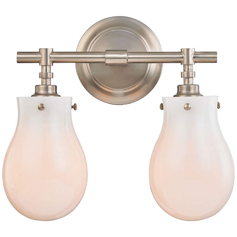 Image 1 Jaelyn 13" Wide Brushed Nickel 2-Light Bath Light