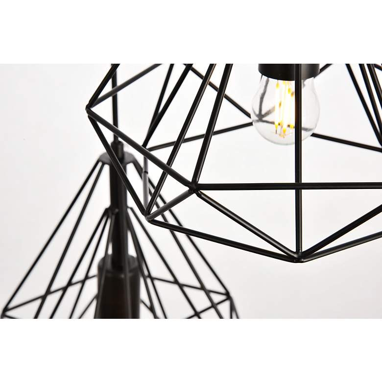 Image 7 Jago Collection Pendant D18.1 H24.3 Lt:3 Black Finish more views