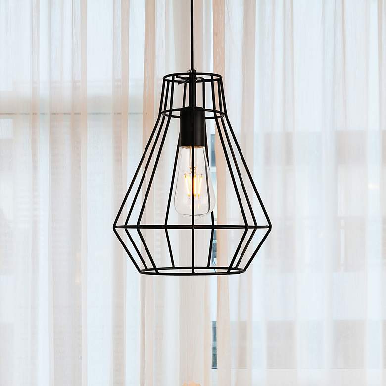Image 1 Jago Collection Pendant D9.1 H12.3 Lt:1 Black Finish