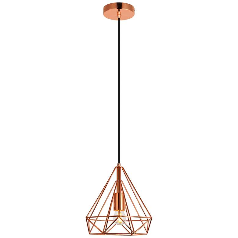 Image 1 Jago Collection Pendant D9.8 H9.8 Lt:1 Copper Finish