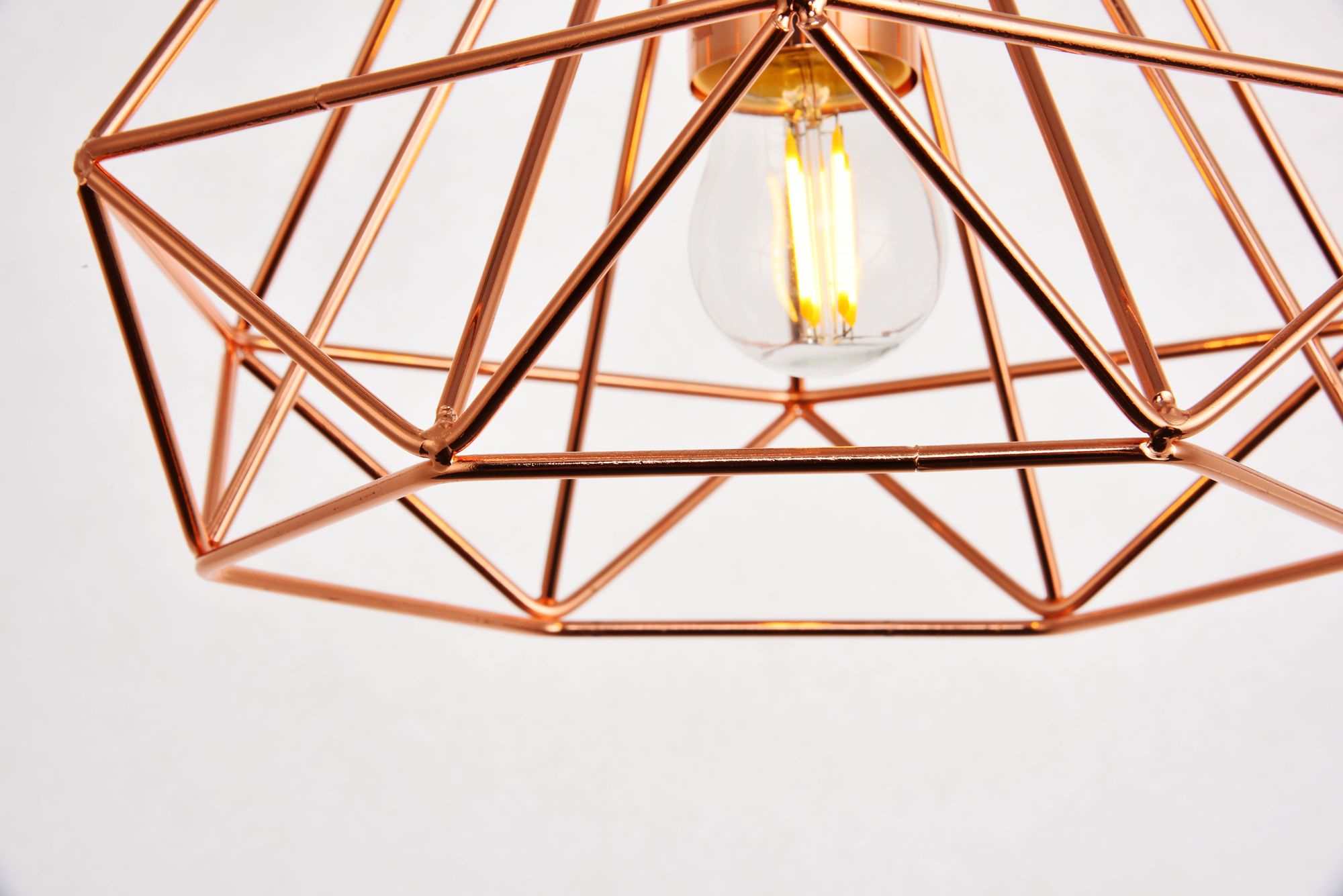 Jago Collection Pendant D9.8 H9.8 Lt:1 Copper Finish