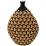 1_Jahia 21 1/2" High Natural Black Geometric Decorative Vase