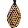 3_Jahia 21 1/2" High Natural Black Geometric Decorative Vase more views