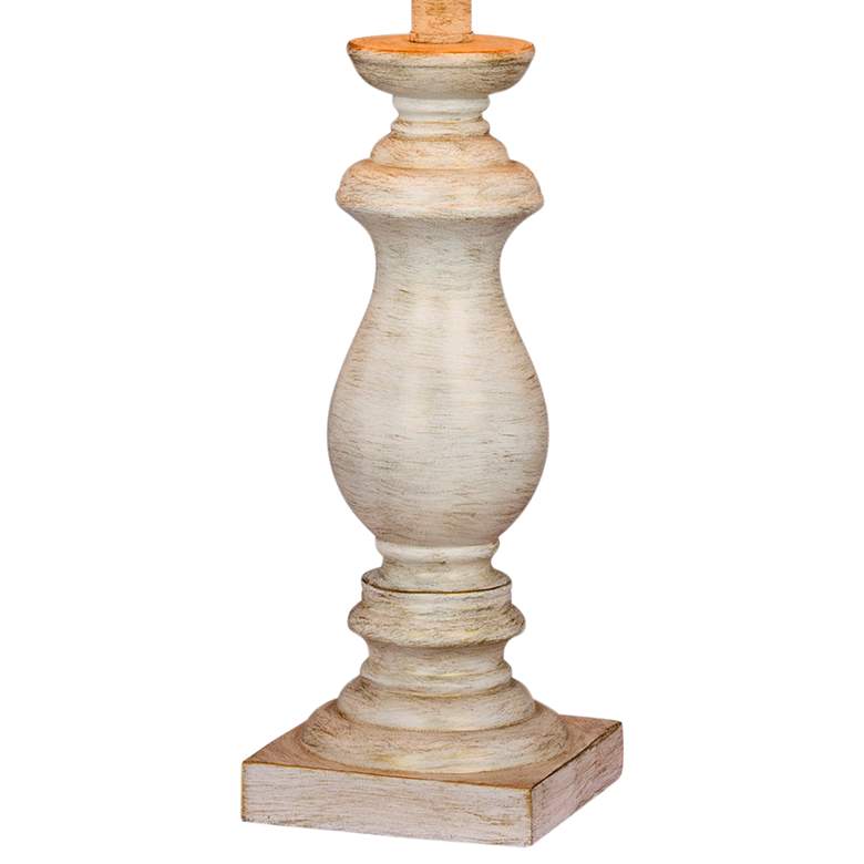 Image 2 Jaidyn Antique White Balustrade Column Table Lamp Set of 2 more views