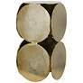 1_Jaime 12" Wide Champagne Aluminum Disk Side Table