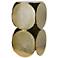 Jaime 12" Wide Champagne Aluminum Disk Side Table