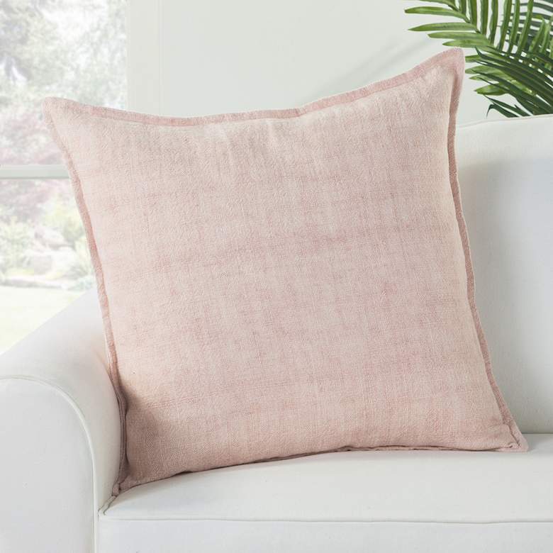 Image 1 Jaipur Burbank Blanche Light Pink 22 inch Square Throw Pillow