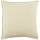 Jaipur Burbank Blanche Solid Cream 20" Square Throw Pillow