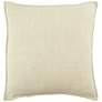 Jaipur Burbank Blanche Solid Cream 22" Square Throw Pillow