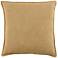 Jaipur Burbank Blanche Solid Tan 20" Square Throw Pillow