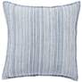 Jaipur Burbank Taye Blue Striped 22" Square Throw Pillow