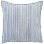 Jaipur Burbank Taye Blue Striped 22" Square Throw Pillow