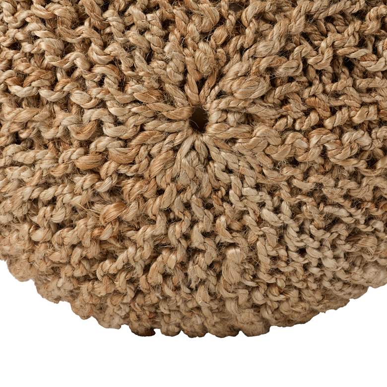 Image 3 Jaipur Canova Azene Tan Jute Cylinder Pouf Ottoman more views