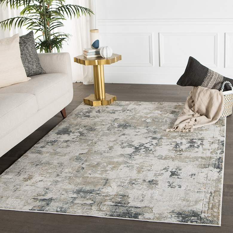 Image 1 Jaipur Cirque Lynne CIQ01 5'3"x7'6" Gray and Brown Area R