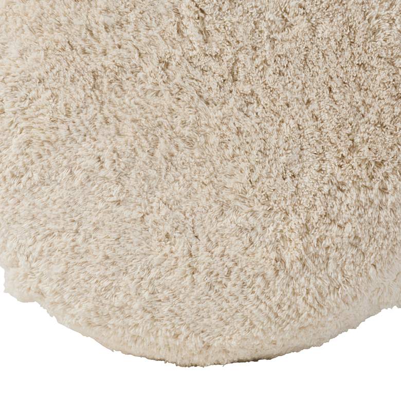 Image 3 Jaipur Elysium Kore Cream Fabric Cylinder Pouf Ottoman more views