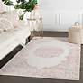 Thumbnail1 of Jaipur Fables Malo FB123 2'x3' Pink and White Area Rug