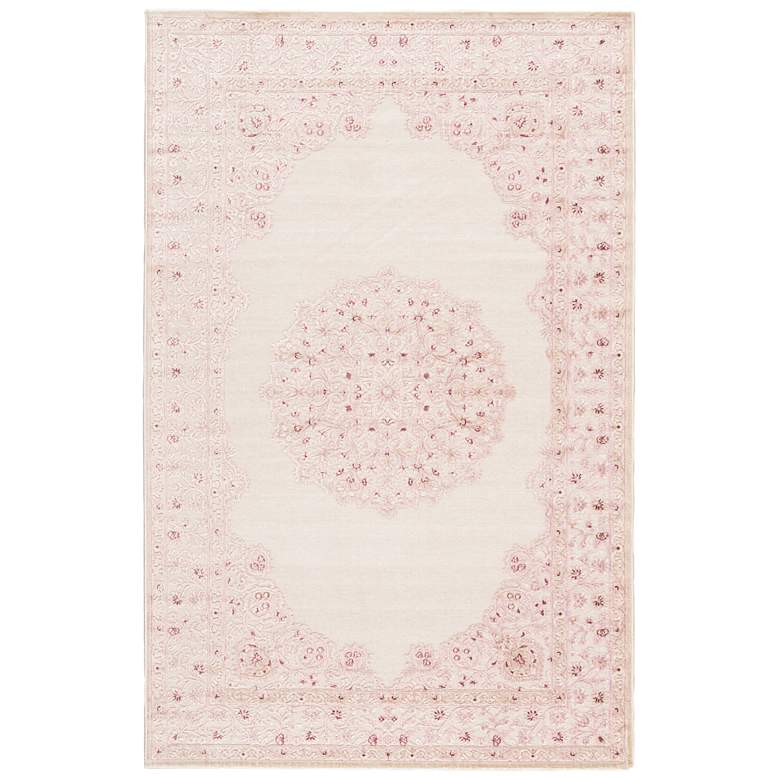 Image 2 Jaipur Fables Malo FB123 5&#39;x7&#39;6 inch Pink and White Area Rug
