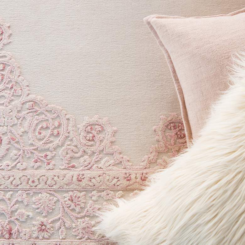 Image 1 Jaipur Fables Malo FB123 5'x7'6" Pink and White Area Rug