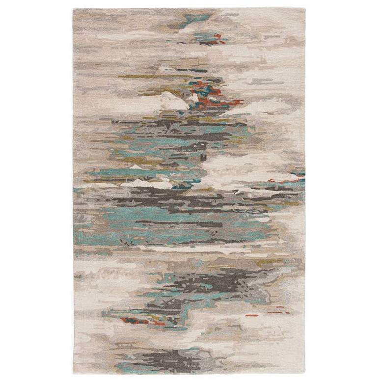 Image 1 Jaipur Genesis Ryenn GES06 5'x8' Gray and Blue Area Rug
