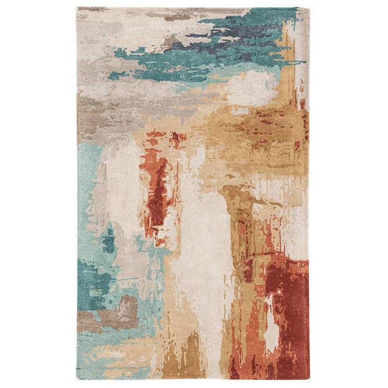 Image 1 Jaipur Genesis Swisher GES30 5'x8' Blue and Red Area Rug