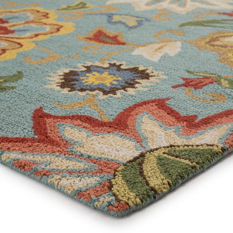 Image 3 Jaipur Hacienda Zamora HAC09 5'x8' Blue and Yellow Area Rug more views