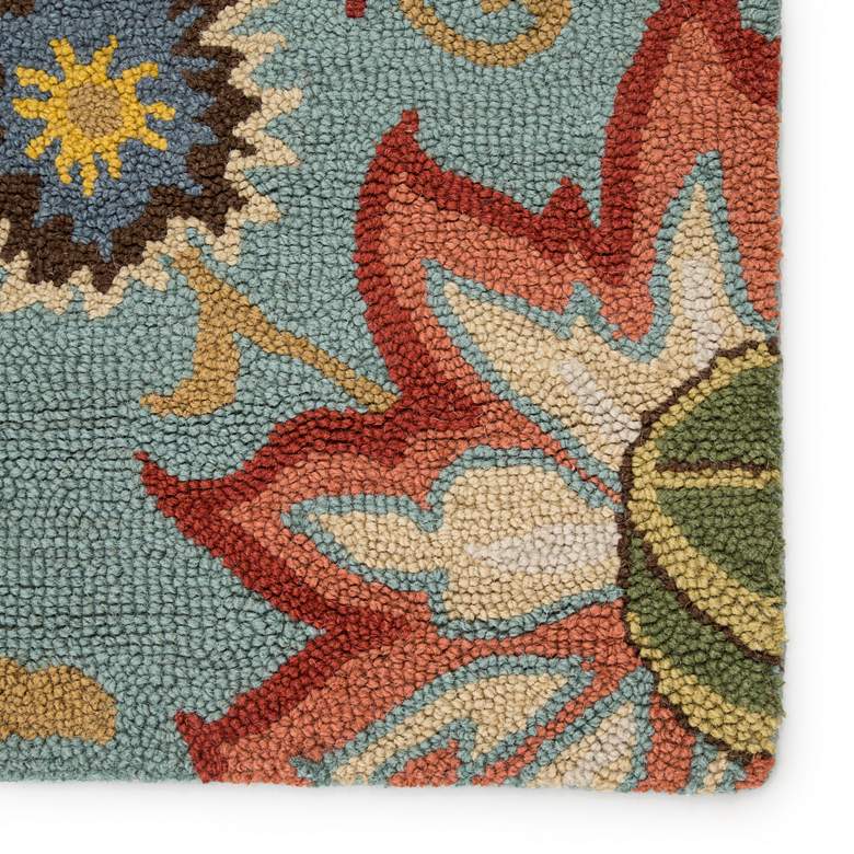 Image 5 Jaipur Hacienda Zamora HAC09 5'x8' Blue and Yellow Area Rug more views