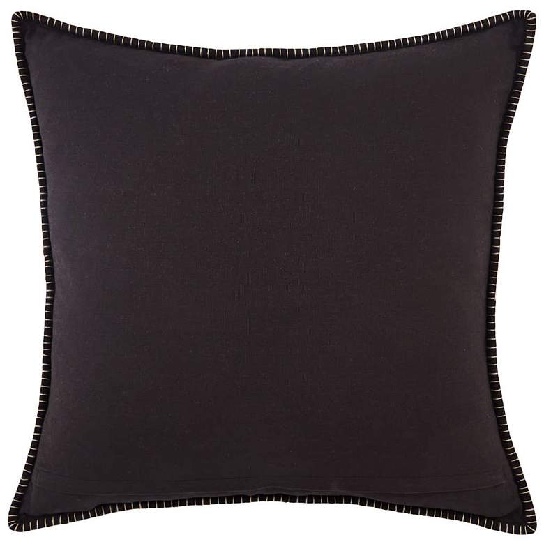 Image 3 Jaipur Lexington Charcoal Gray 26" Square Throw Pillow more views