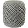 Jaipur Lykke Gray and Blue Cylinder Pouf Ottoman
