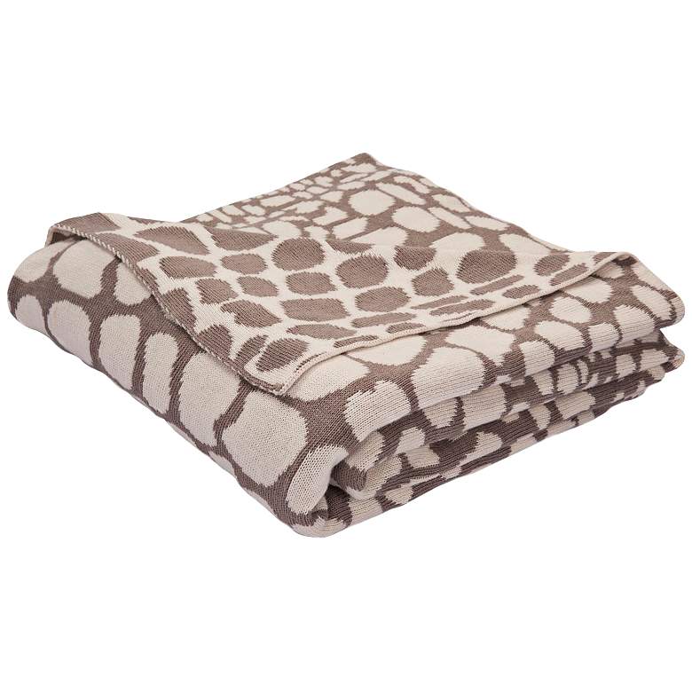Image 1 Jaipur National Geographic Taupe and Ivory Throw Blanket