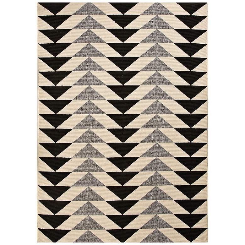 Image 1 Jaipur Patio Gray 5&#39;3 inchx7&#39;6 inch Indoor/Outdoor Area Rug