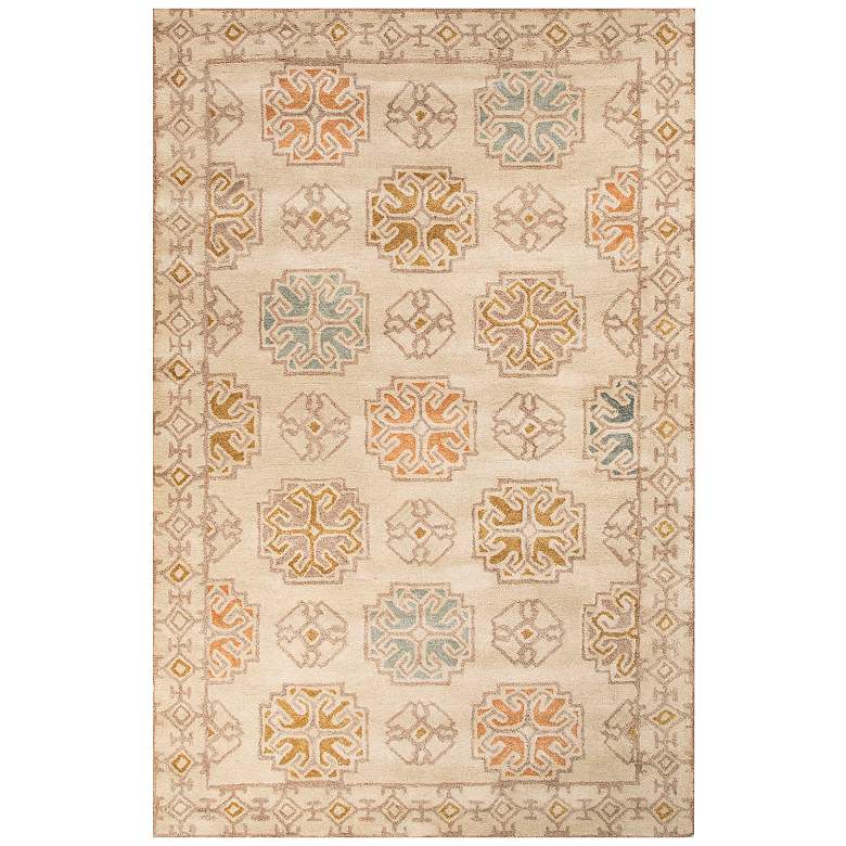 Image 1 Jaipur Pendant Beige and Gold 5&#39;x8&#39; Wool Area Rug