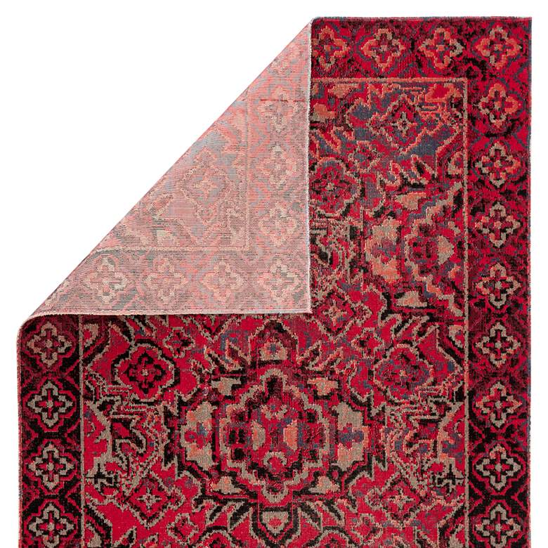 Image 4 Jaipur Polaris Chaya POL21 5'3"x7'6" Red and Black Area R more views