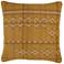 Jaipur Puebla Sagira Gold Tribal 22" Square Throw Pillow