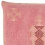 Jaipur Puebla Shazi Pink Tan Tribal 22" Square Throw Pillow