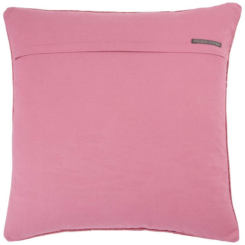 Image 5 Jaipur Puebla Shazi Pink Tan Tribal 22 inch Square Throw Pillow more views