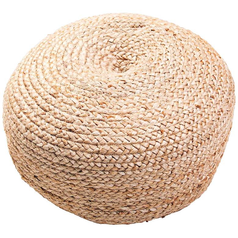 Image 1 Jaipur Saba Natural Jute Round Pouf Ottoman