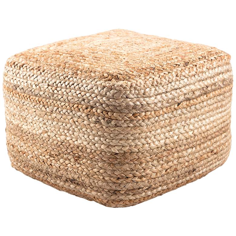 Image 3 Jaipur Sangam Beige Solid Cuboid Pouf Ottoman