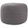 Jaipur Santa Rosa Dark Gray Solid Cylinder Pouf Ottoman