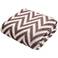Jaipur Serin Chevron Brown Cotton Throw Blanket