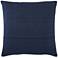 Jaipur Taiga Ortiz Solid Dark Blue 22" Square Throw Pillow