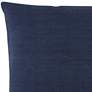 Jaipur Taiga Ortiz Solid Dark Blue 22" Square Throw Pillow