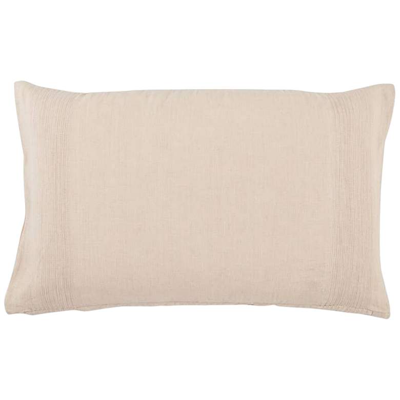 Image 1 Jaipur Taiga Rosario Solid Blush 24 inchx16 inch Lumbar Throw Pillow