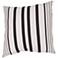 Jaipur Veranda Black and White 20" Square Striped Pillow