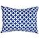 Jaipur Veranda Chain Blue 18"x13" Indoor-Outdoor Pillow