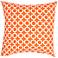 Jaipur Veranda Chain Bold Orange 18" Indoor-Outdoor Pillow