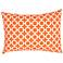 Jaipur Veranda Chain Orange 18"x13" Indoor-Outdoor Pillow