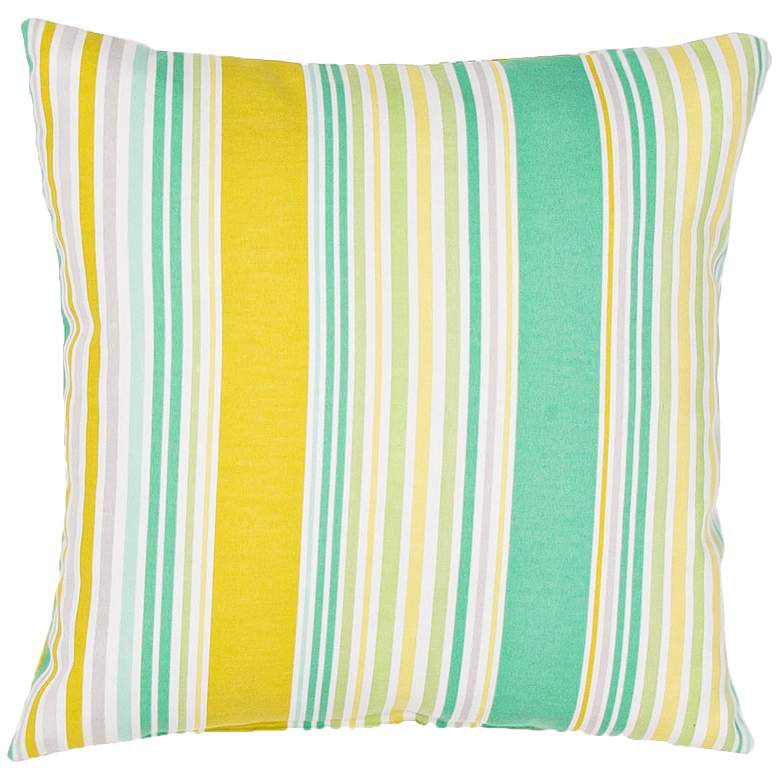 Image 1 Jaipur Veranda Green-Yellow 18 inch Indoor-Outdoor Pillow