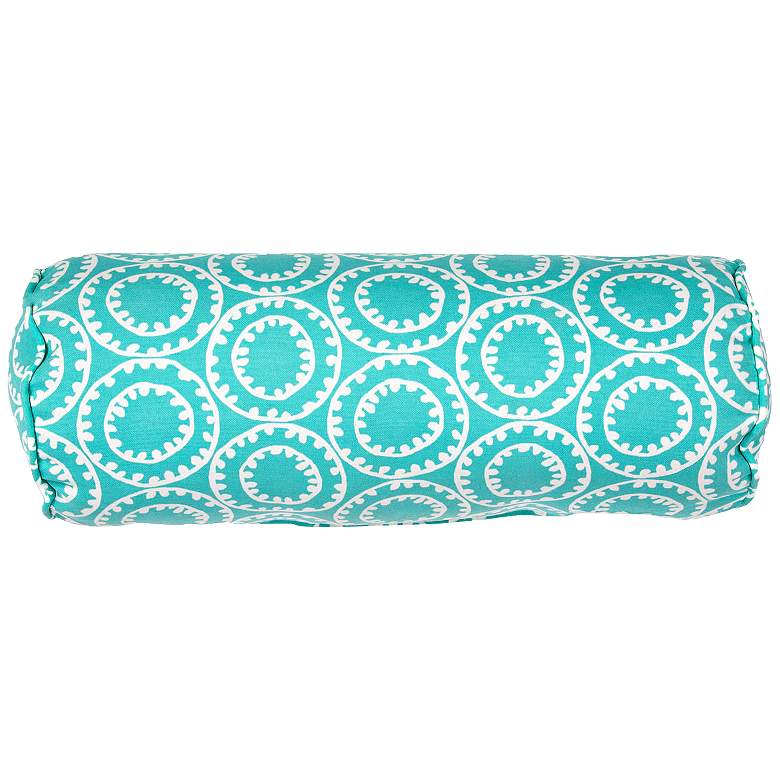 Image 1 Jaipur Veranda Turquoise 20 inchx7 inch Indoor-Outdoor Pillow